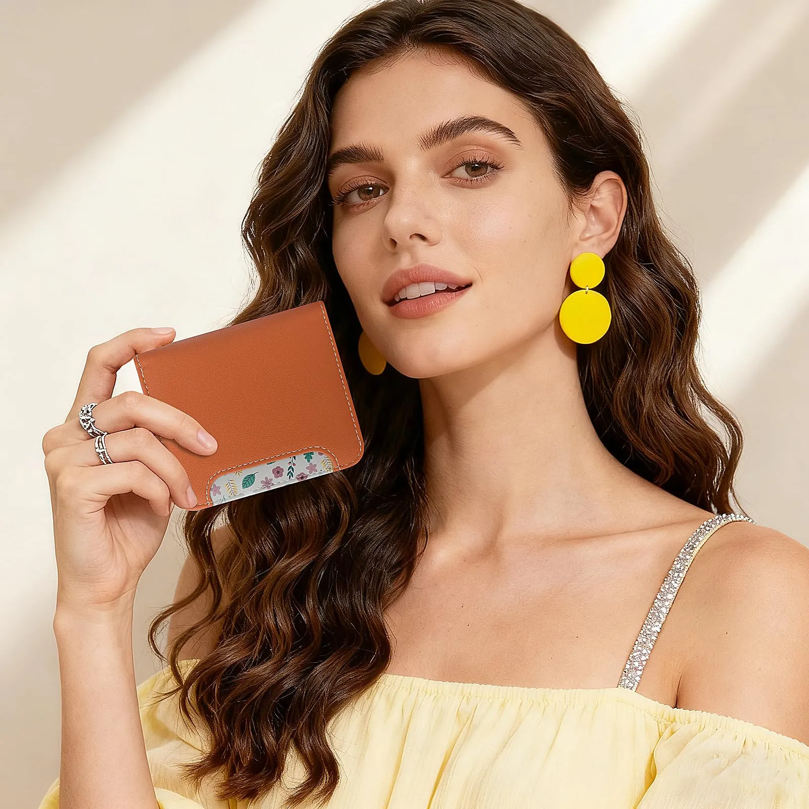 Pomelo Best Portafoglio da Donna Piccolo in Pelle PU con Blocco RFID, Arancione - immagine 5