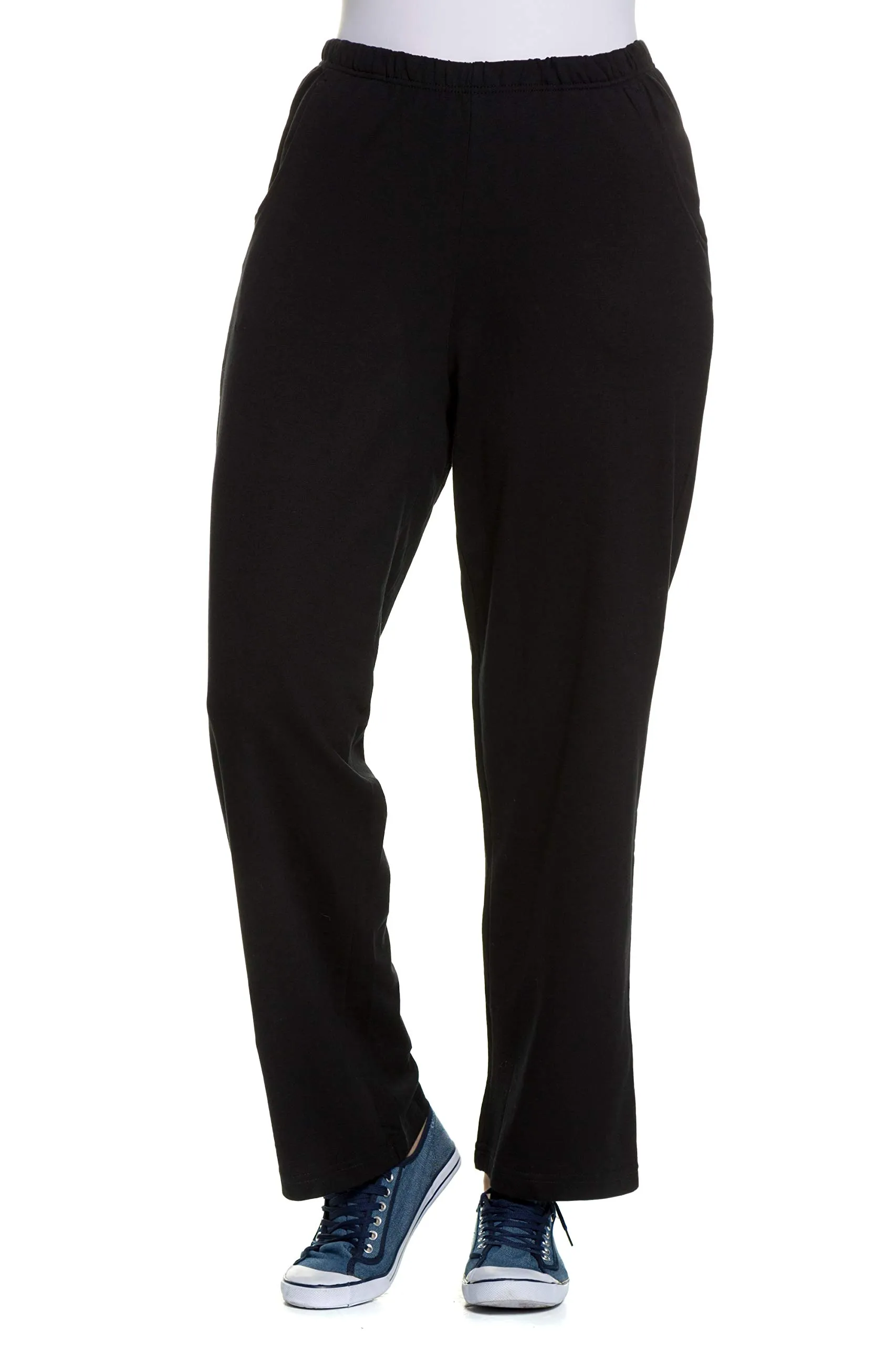Ulla Popken Pantaloni da Jogging Donna, Nero, 45W / 32L - immagine 8