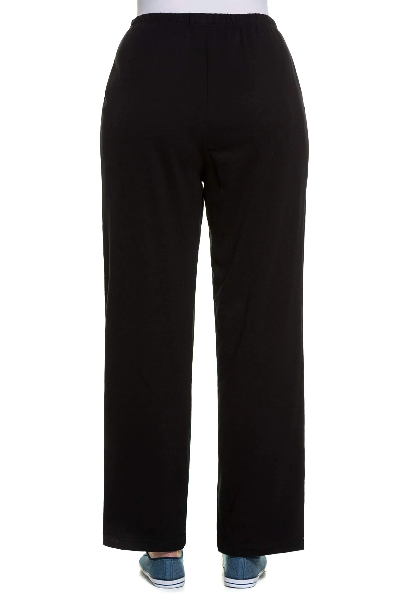 Ulla Popken Pantaloni da Jogging Donna, Nero, 45W / 32L - immagine 9