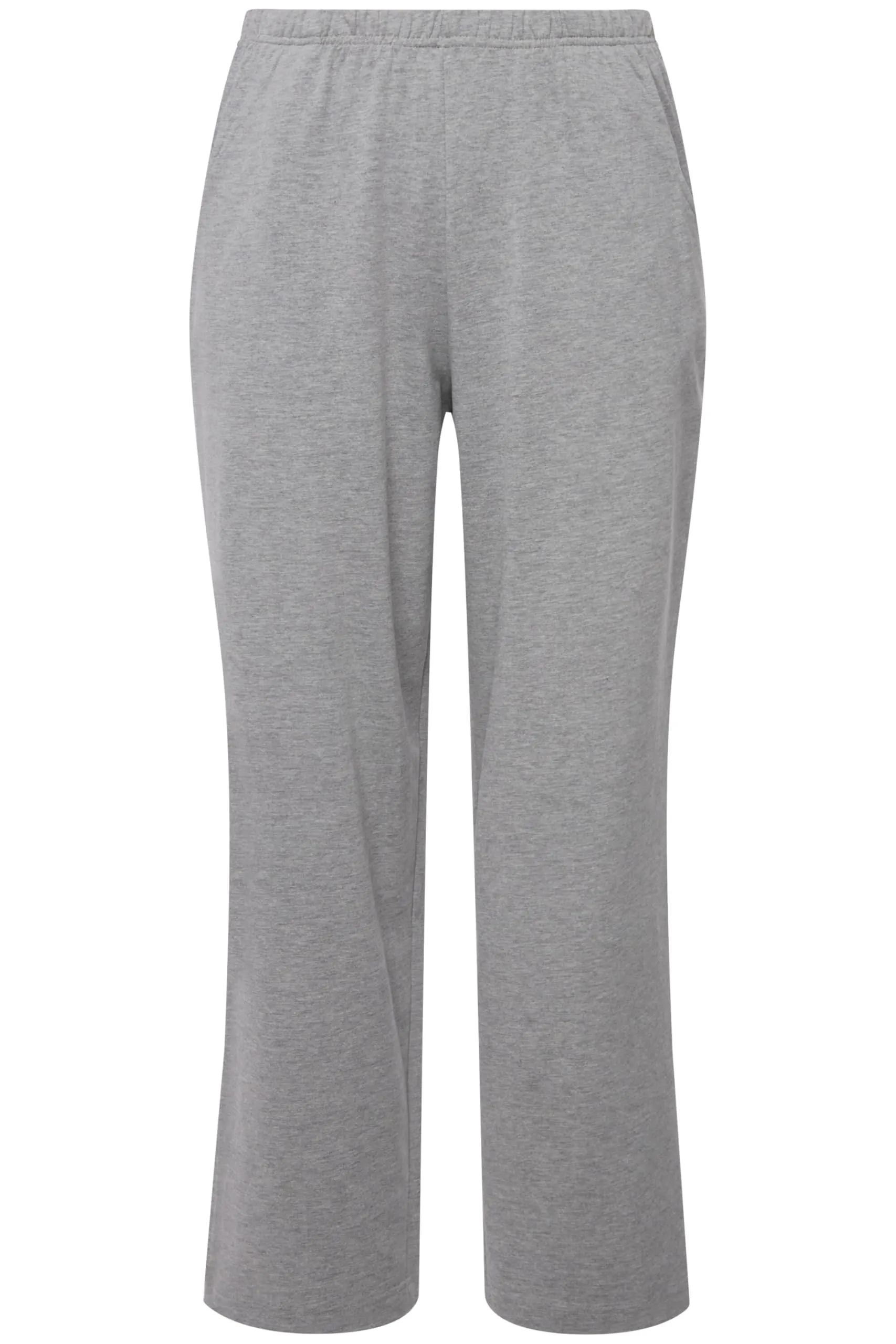 Ulla Popken Pantaloni da Jogging Donna, Grigio Chiaro Mélange, 40W / 32L - immagine 3