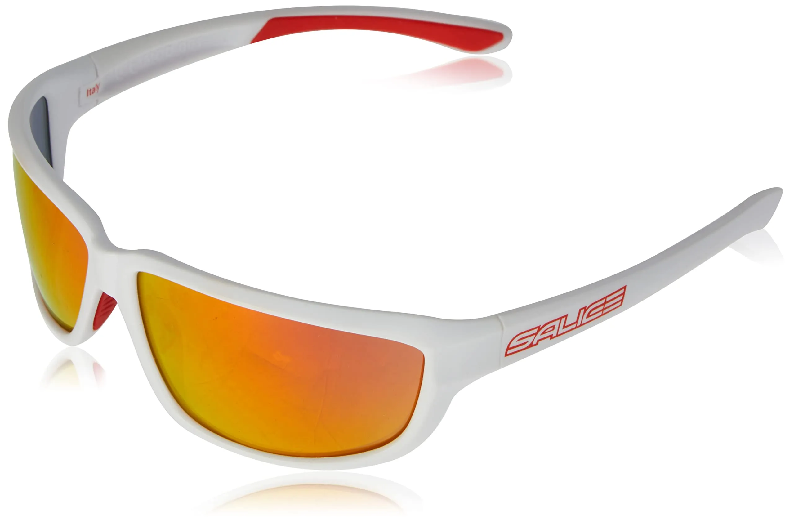Salice 001RW Occhiale Sole SR Unisex-Adulto, Bianco/RW Rosso - immagine 1