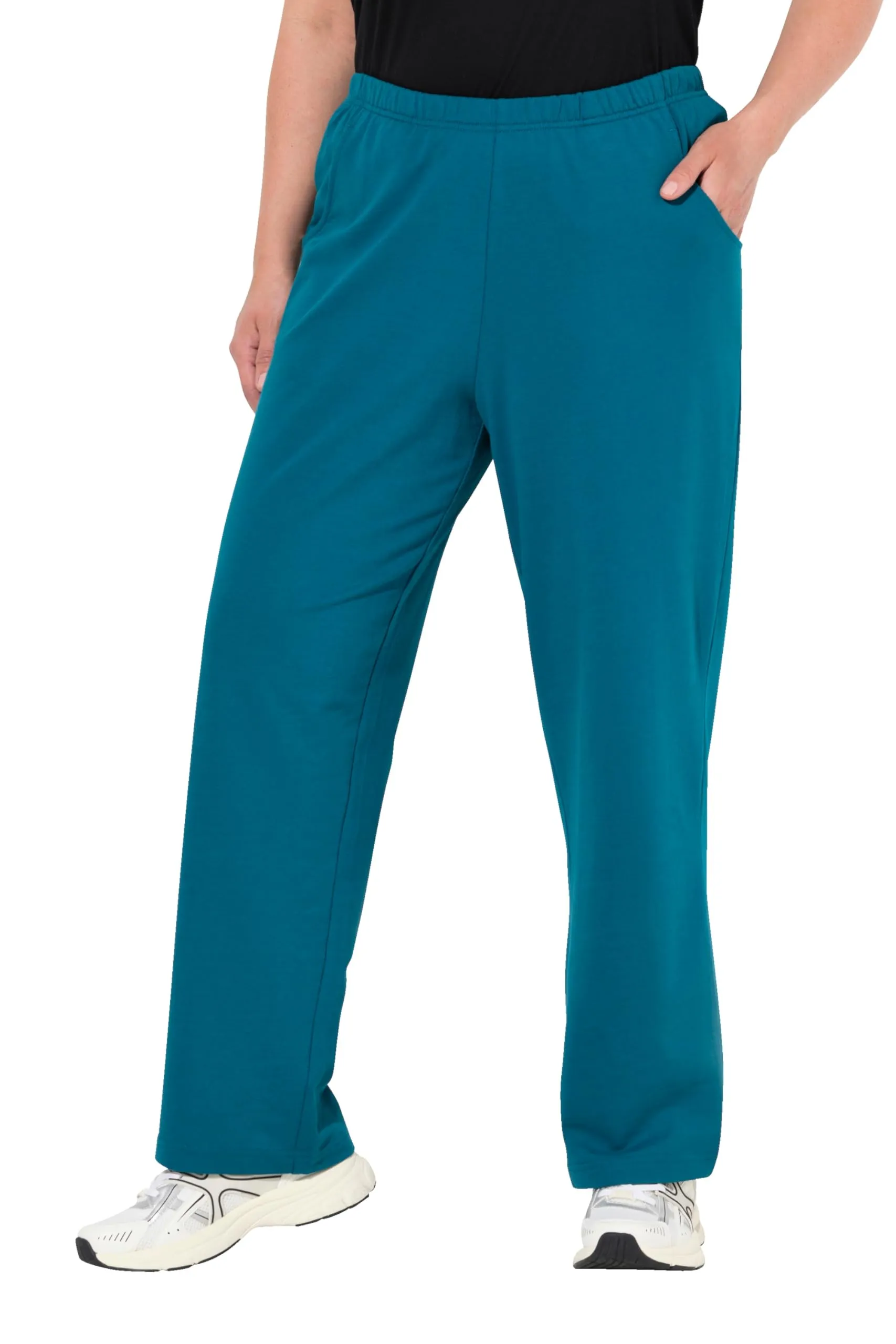 Ulla Popken Jogginghose, Gerades Bein, Petrolio Scuro, 36W x 32L - immagine 1