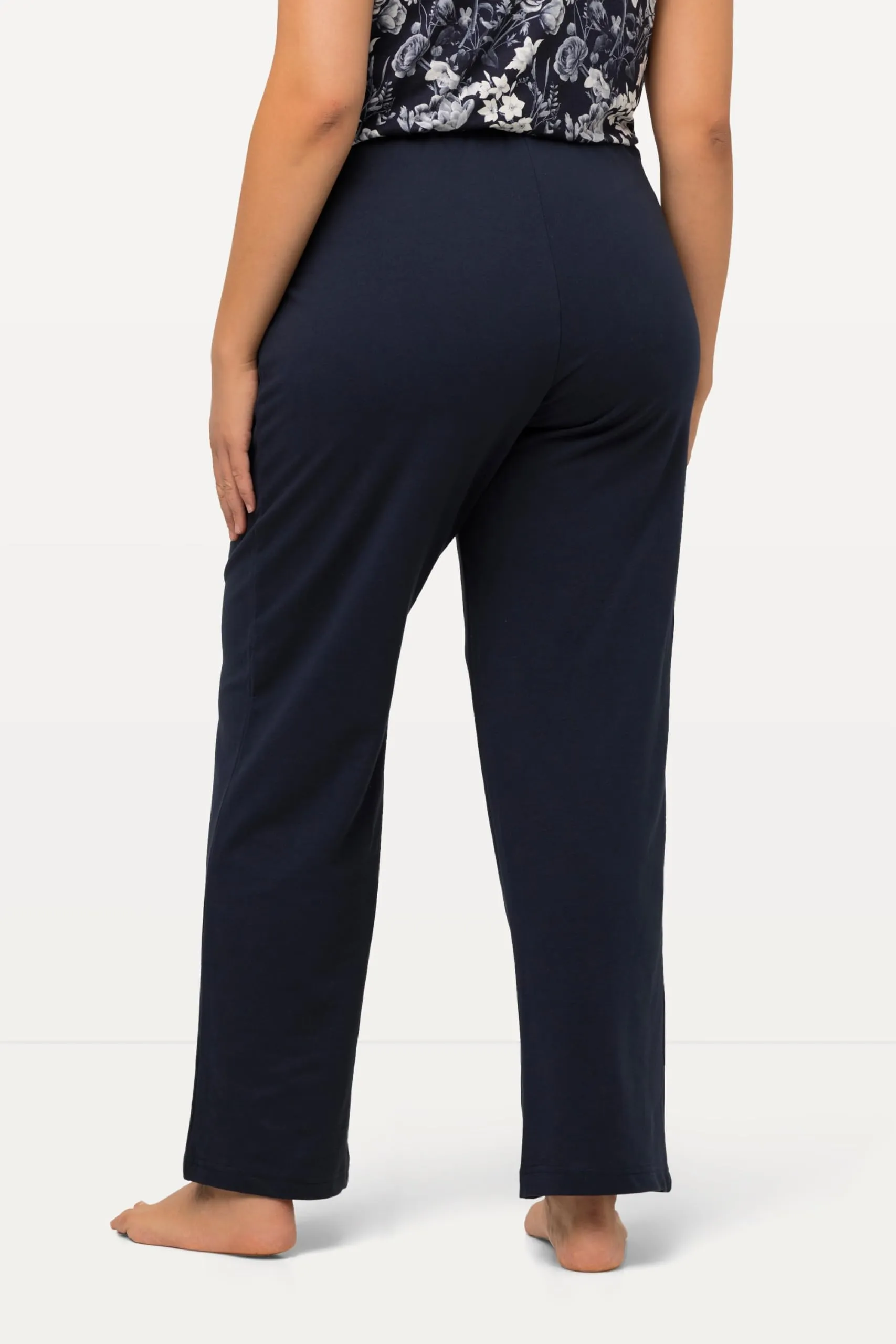 Ulla Popken Pantaloni da Jogging Donna, Blu Marino, 40W / 32L - immagine 3