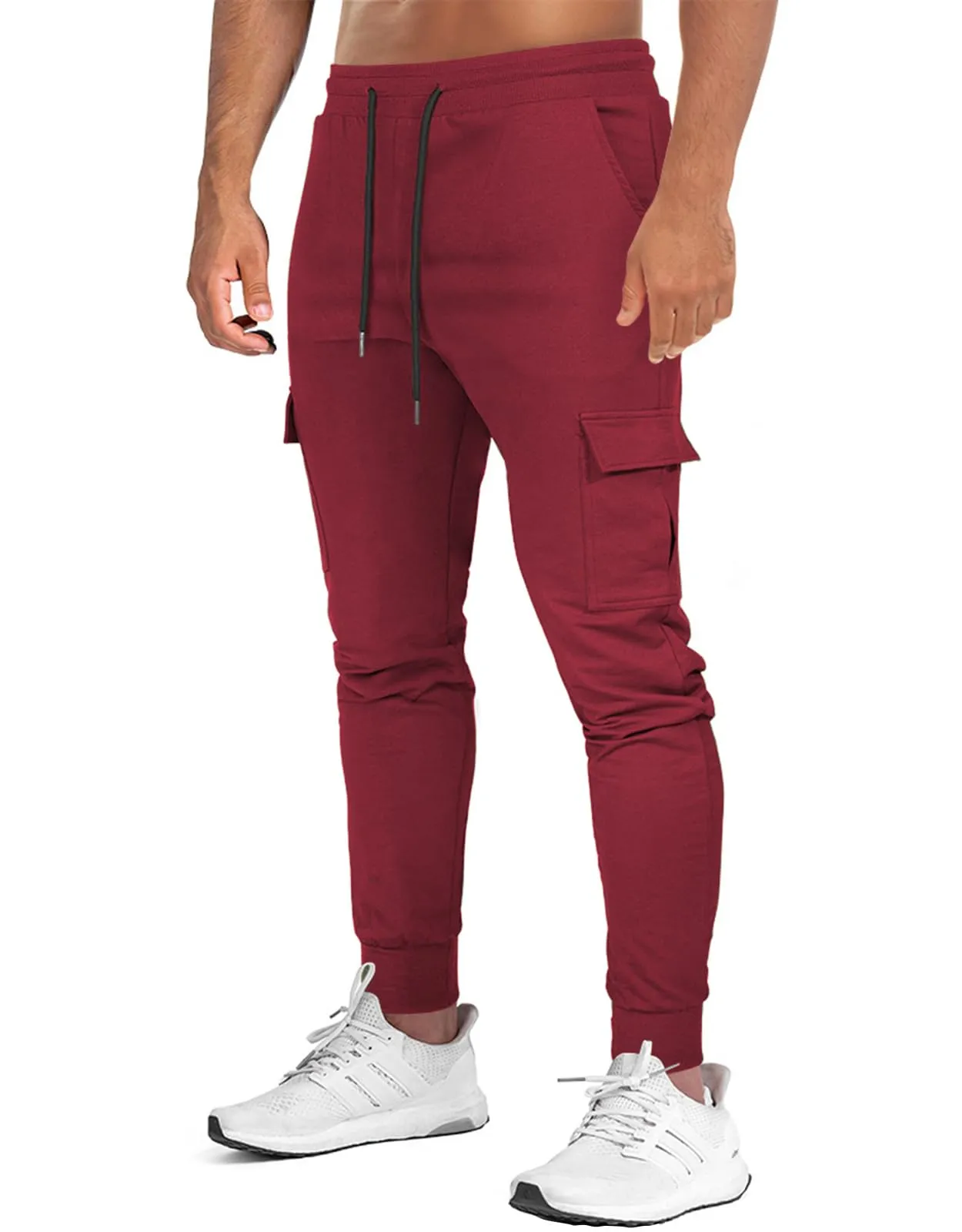 Suwangi Pantaloni Tuta Cargo Jogging Uomo con 4 Tasche - immagine 1