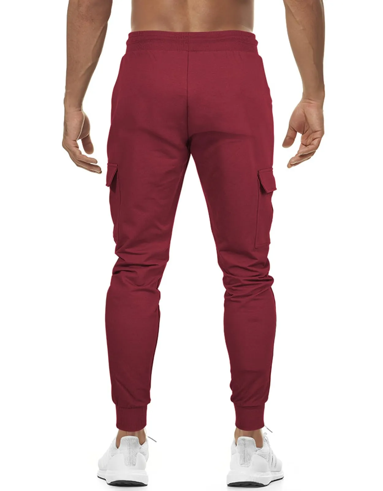 Suwangi Pantaloni Tuta Cargo Jogging Uomo con 4 Tasche - immagine 3