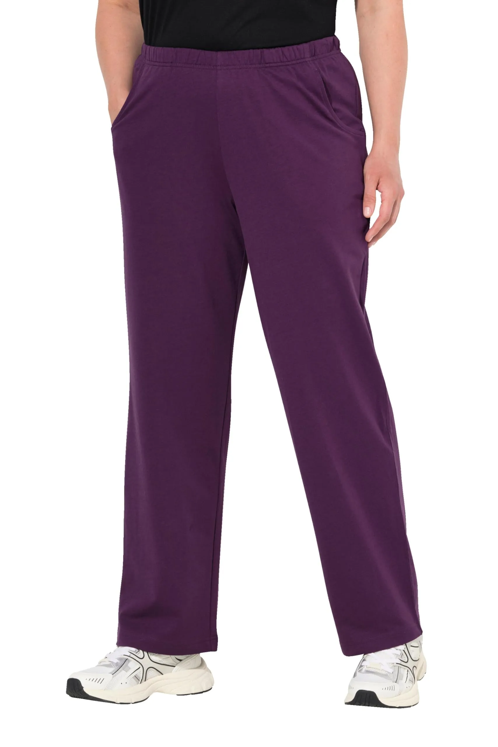 Ulla Popken Pantaloni da Jogging Donna Taglie Forti Gamba Dritta Mora Scura 45W x 32L - immagine 1