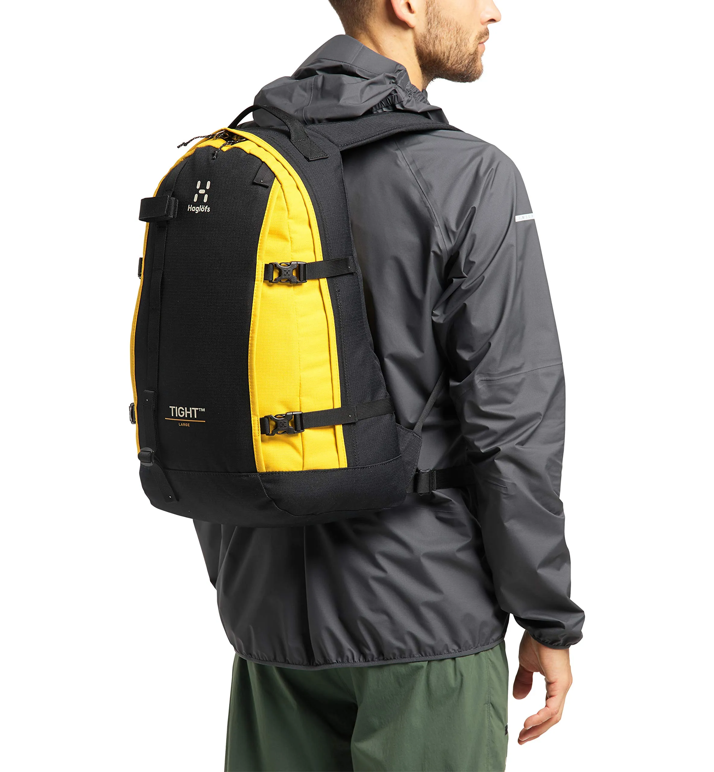 Haglöfs Tight Large Zaino sportivo Unisex True Black/Pumpkin Yellow - immagine 2