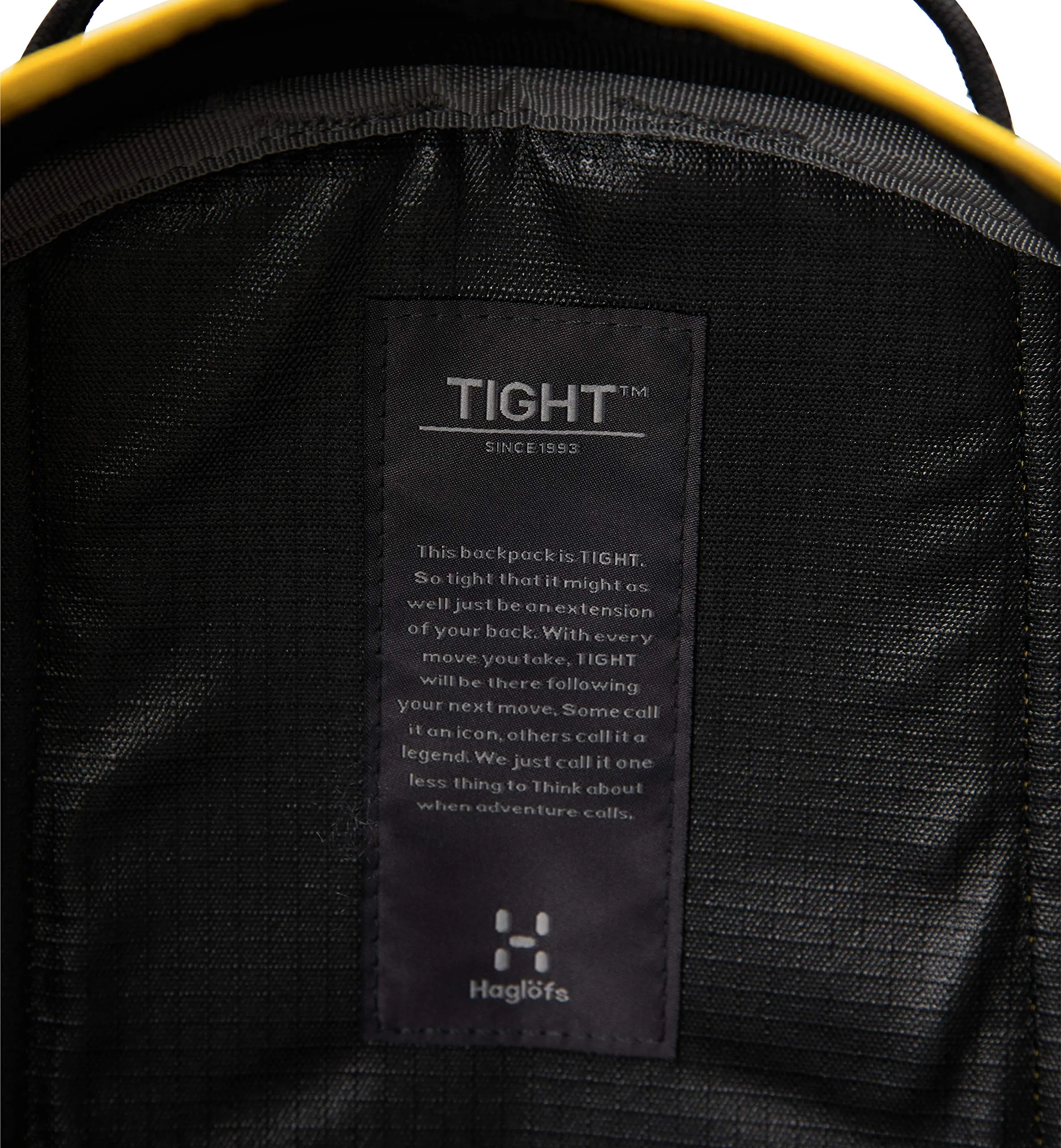 Haglöfs Tight Large Zaino sportivo Unisex True Black/Pumpkin Yellow - immagine 9