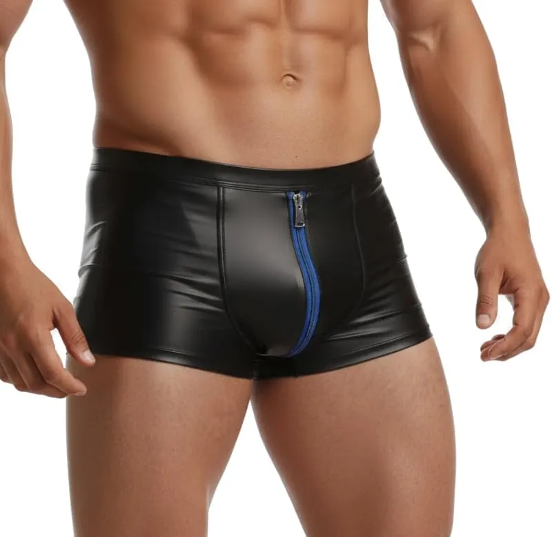 Cave Hero Pantaloncini Wetlook con cerniera, Nero/Blu, XXL - immagine 3