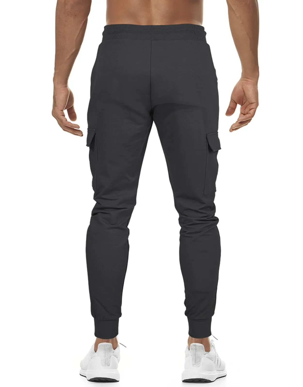 Suwangi Pantaloni Tuta Cargo Uomo Jogging Palestra con 4 Tasche - immagine 3