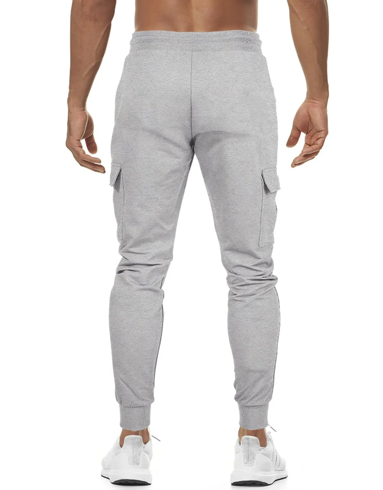 Suwangi Pantaloni Tuta Cargo Jogging Uomo con 4 Tasche - immagine 3