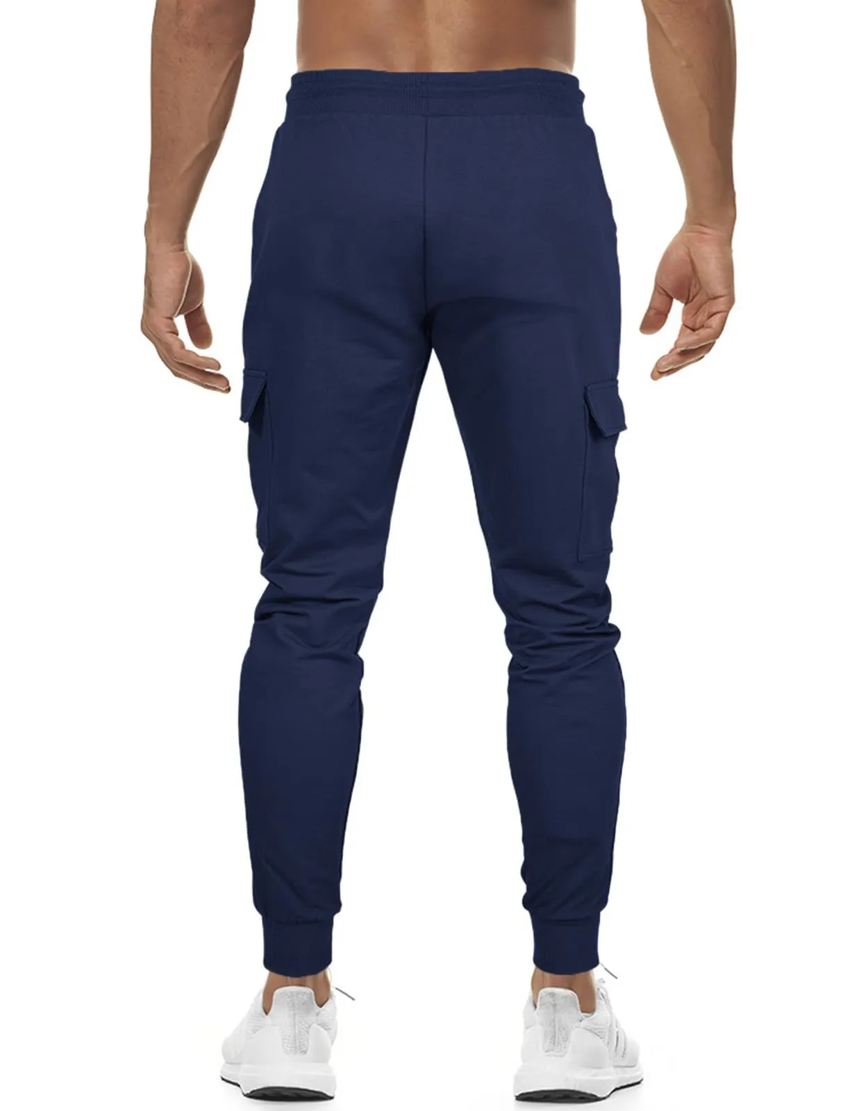 Suwangi Pantaloni Tuta Cargo Jogging Uomo con 4 Tasche - immagine 3