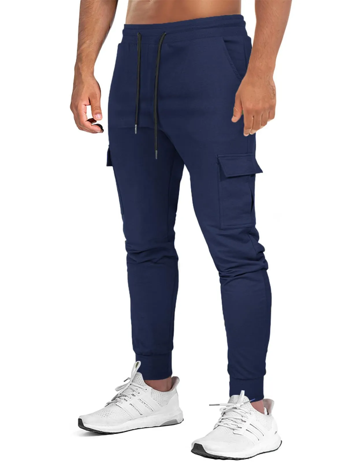 Suwangi Pantaloni Tuta Sportivi Uomo Cargo Jogging con 4 Tasche - immagine 1