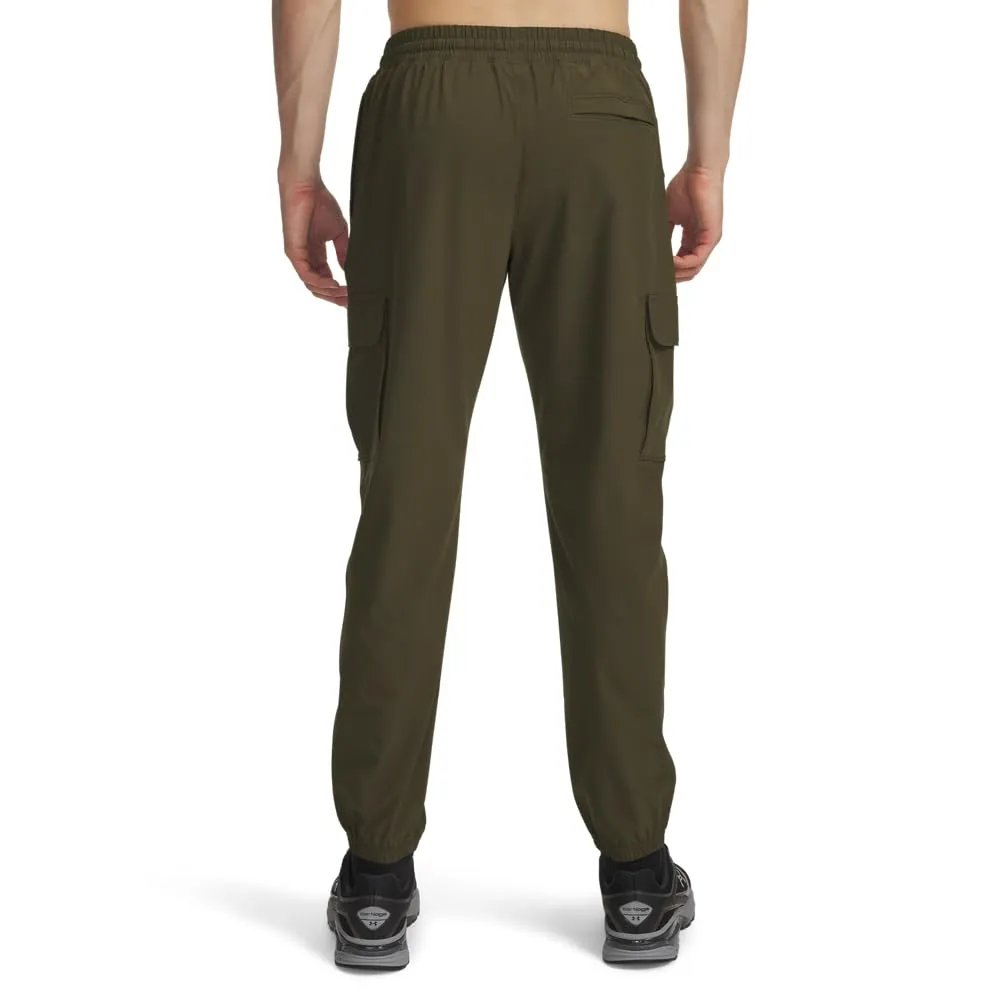 Under Armour Vibe Woven Cargo Pants - Green/White, S Men's - immagine 3