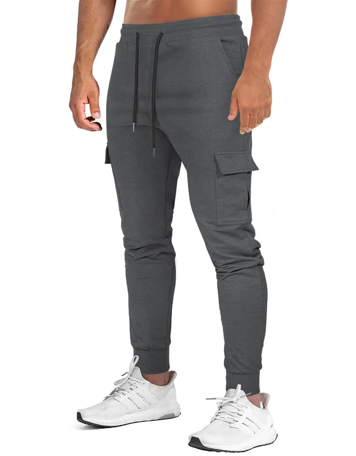 Suwangi Pantaloni Tuta Sportivi Uomo Cargo Jogging con 4 Tasche - immagine 1