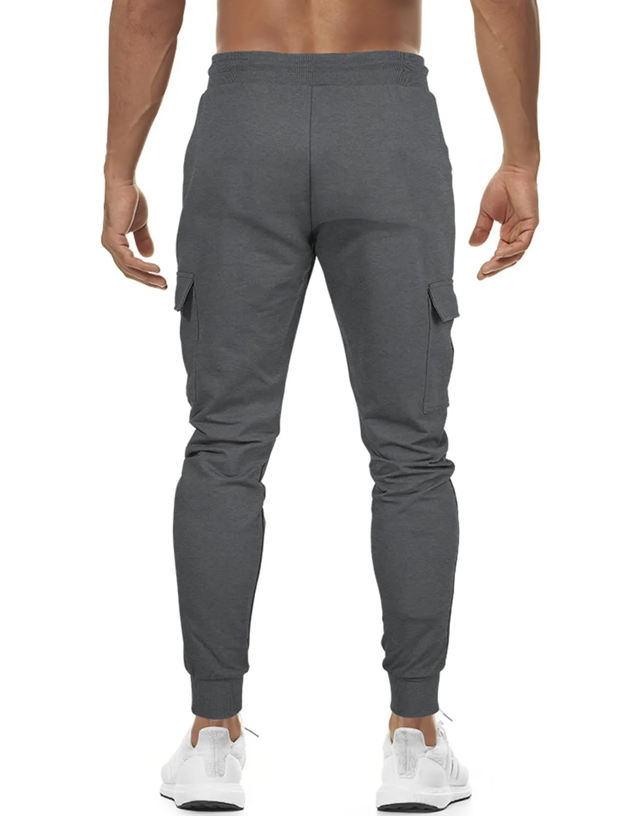 Suwangi Pantaloni Tuta Sportivi Uomo Cargo Jogging con 4 Tasche - immagine 3