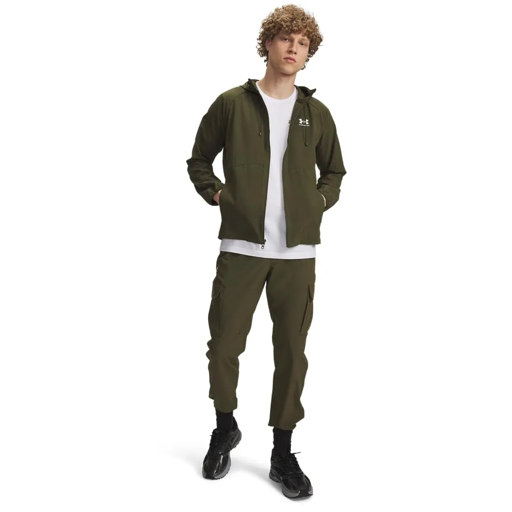 Under Armour Vibe Woven Men's Cargo Pants, Green/White, M - immagine 2