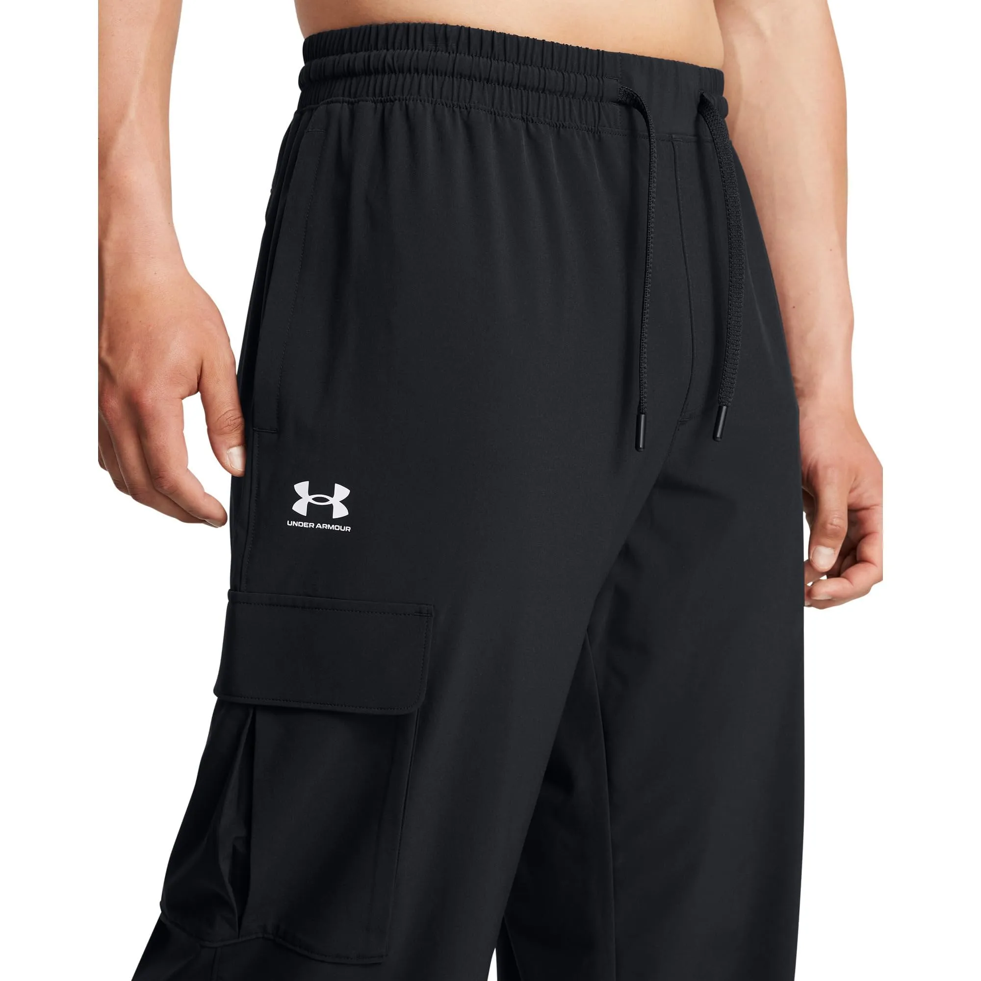 Under Armour Vibe Woven Cargo Pants Men's - Black - immagine 3