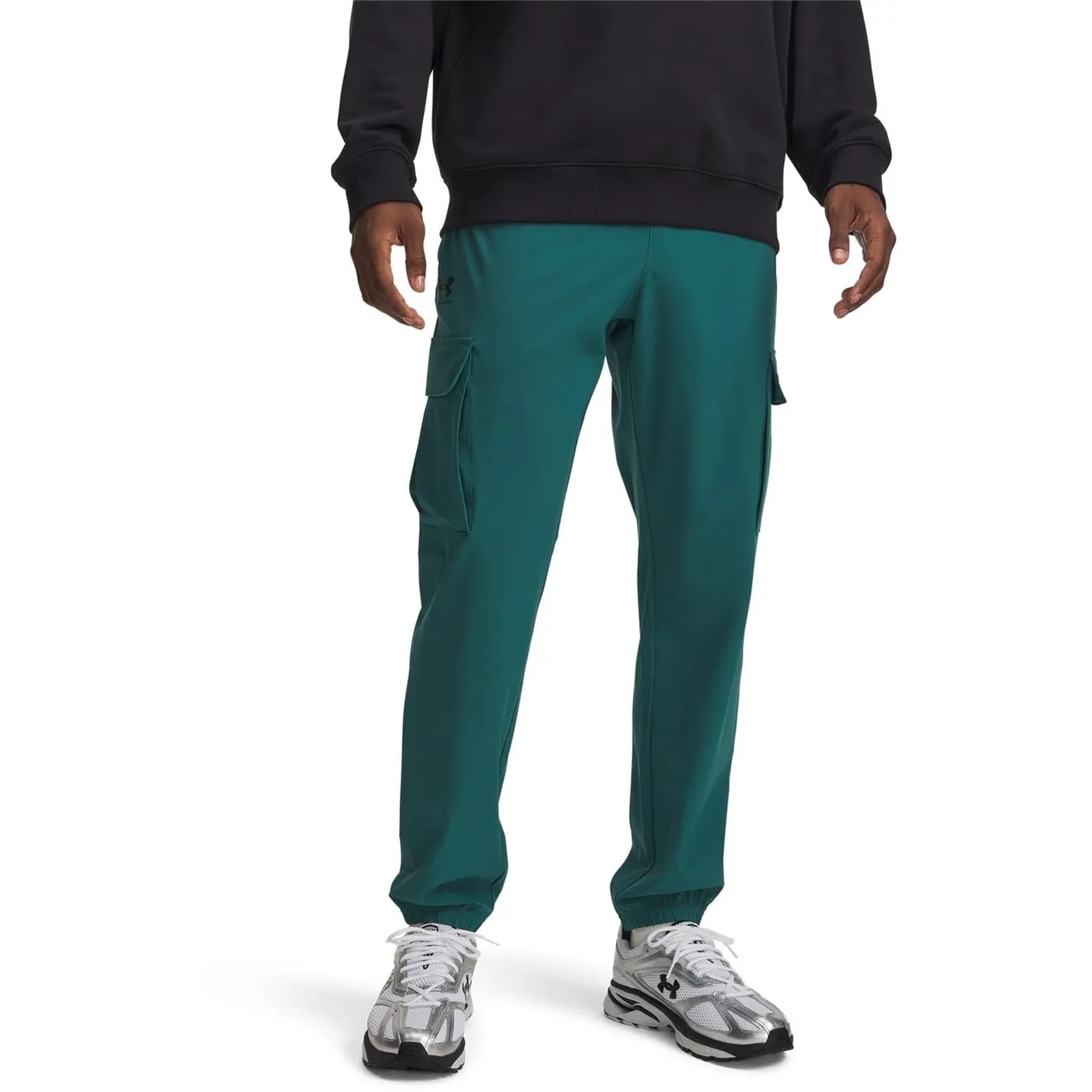 Under Armour Vibe Pantaloni Cargo da Uomo, Rack Verde/Nero, L - immagine 1