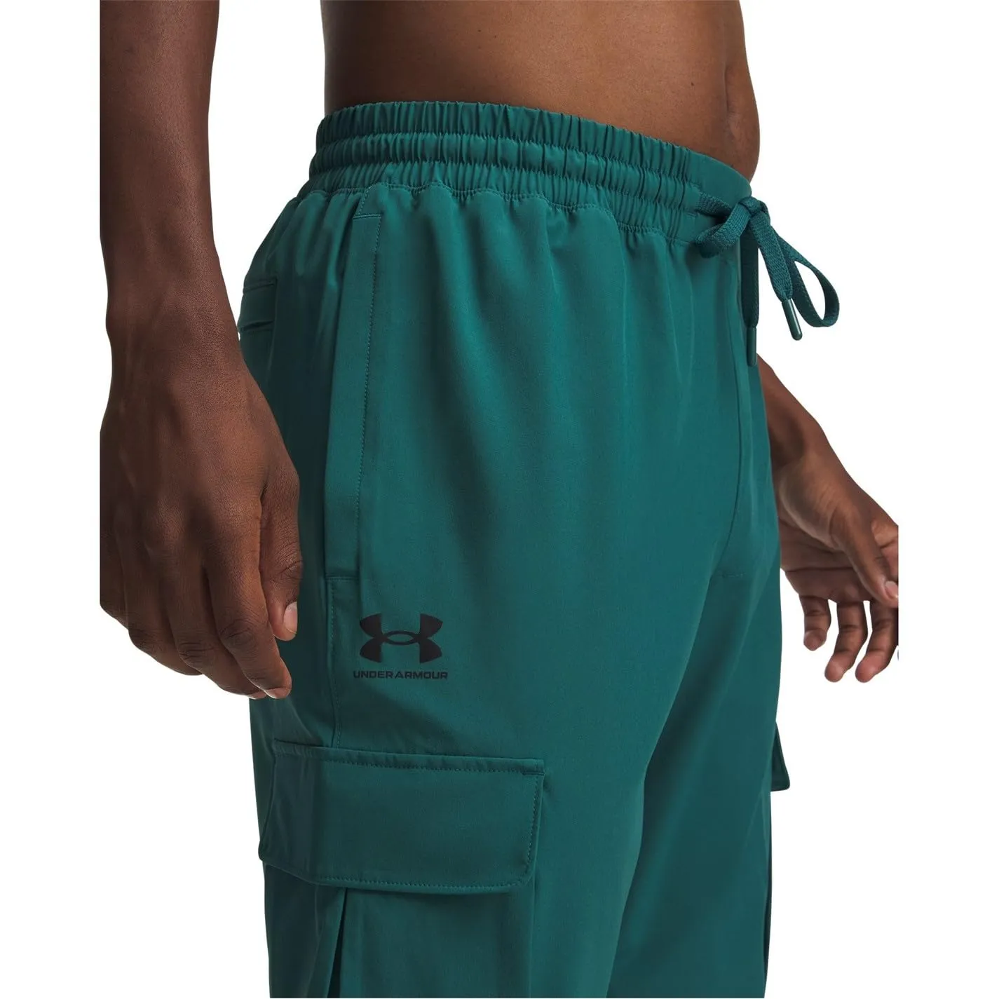 Under Armour Vibe Pantaloni Cargo da Uomo, Rack Verde/Nero, L - immagine 3