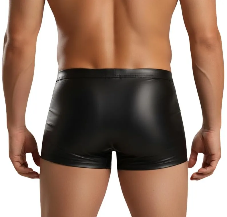 Cave Hero Pantaloncini da uomo in lattice con chiusura lampo, Nero/Rosso, L - immagine 5