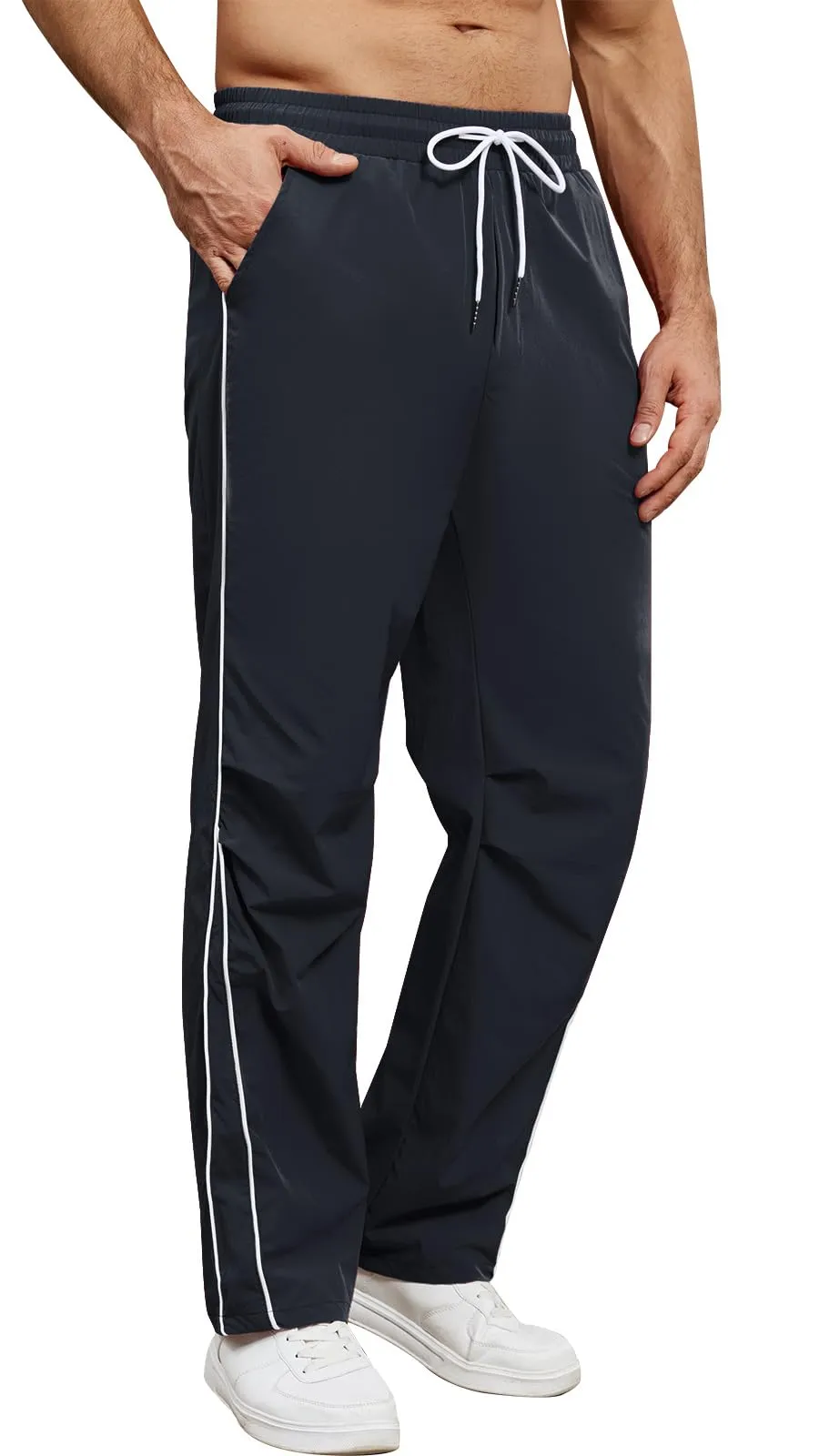 Suwangi Pantaloni Tuta Sportivi Uomo Jogging con Tasche - immagine 2