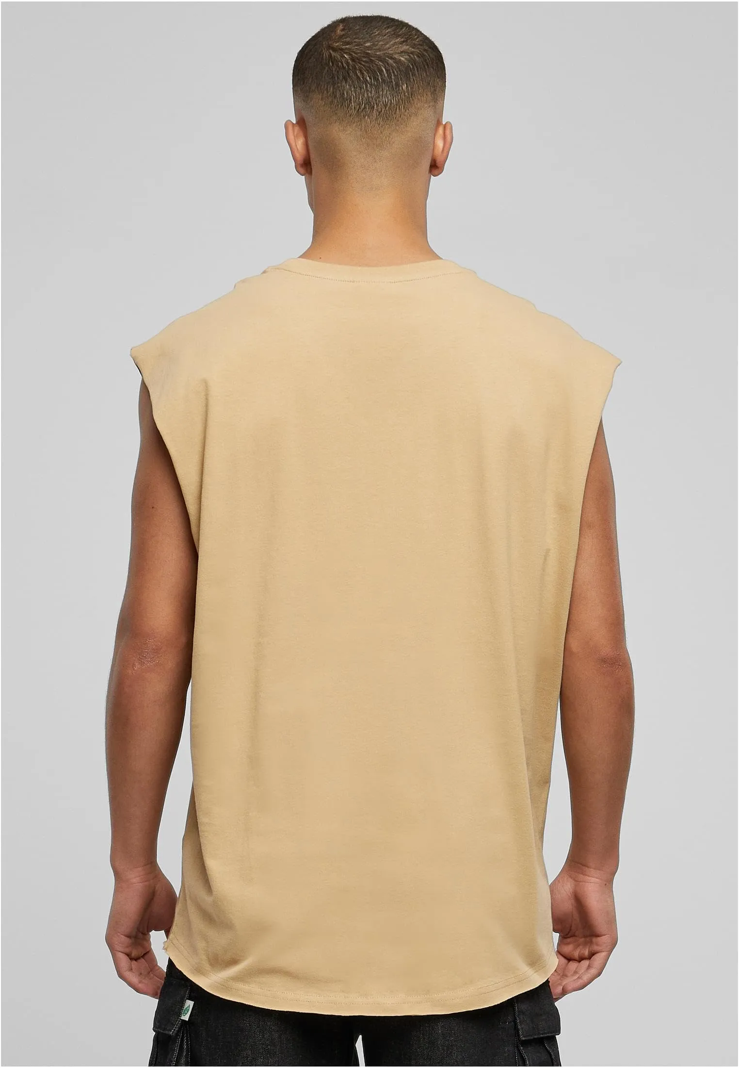 Urban Classics Open Edge Sleeveless Tee - Unionbeige - immagine 6