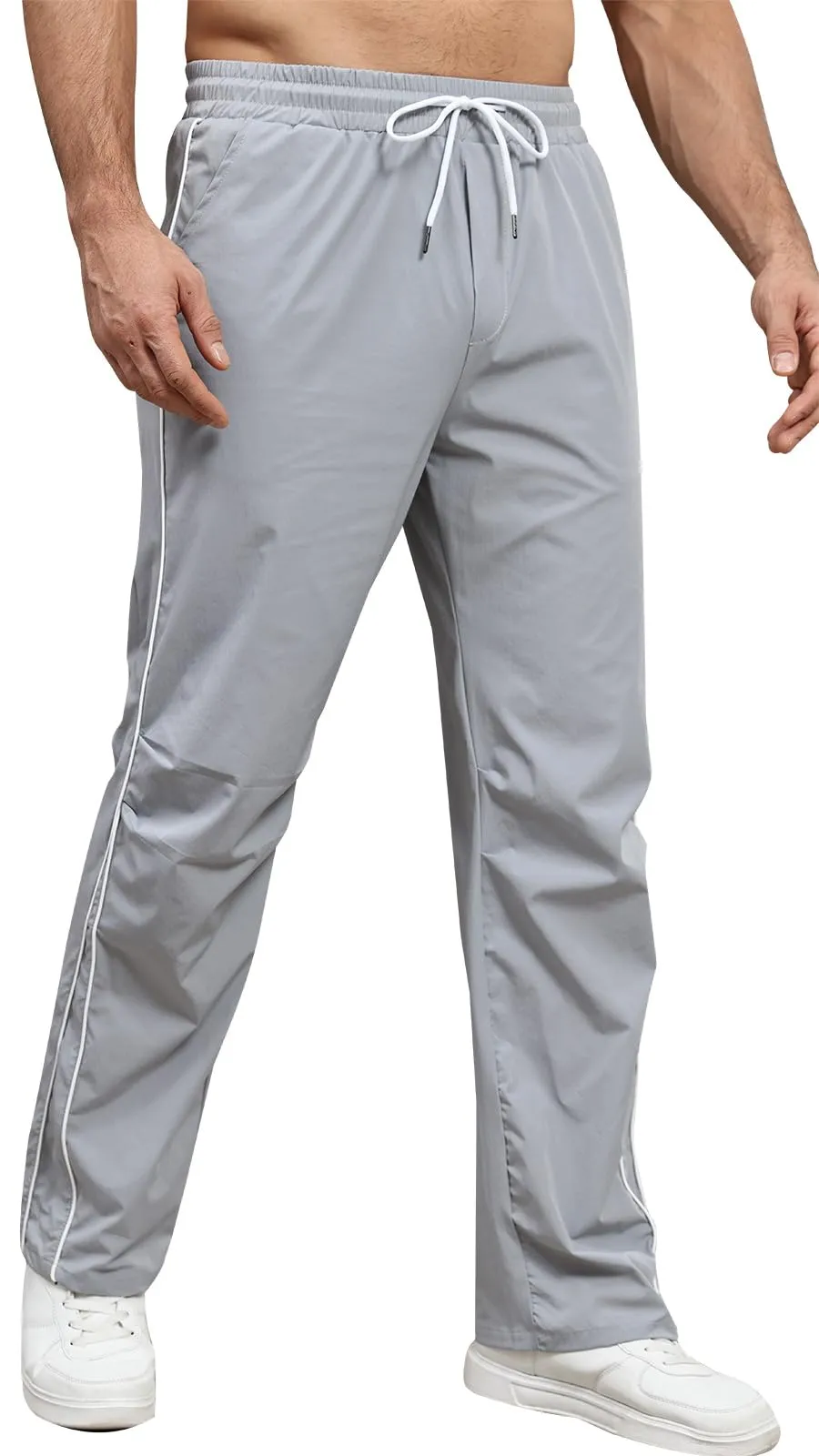 Suwangi Pantaloni Tuta Sportivi Uomo Pantaloni Jogging Palestra con Tasche - immagine 1