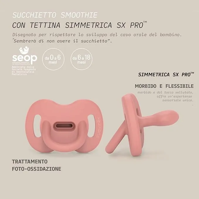 Suavinex Ciuccio con Tettina Simmetrica Silicone 0/6 Mesi Verde Lago - immagine 4