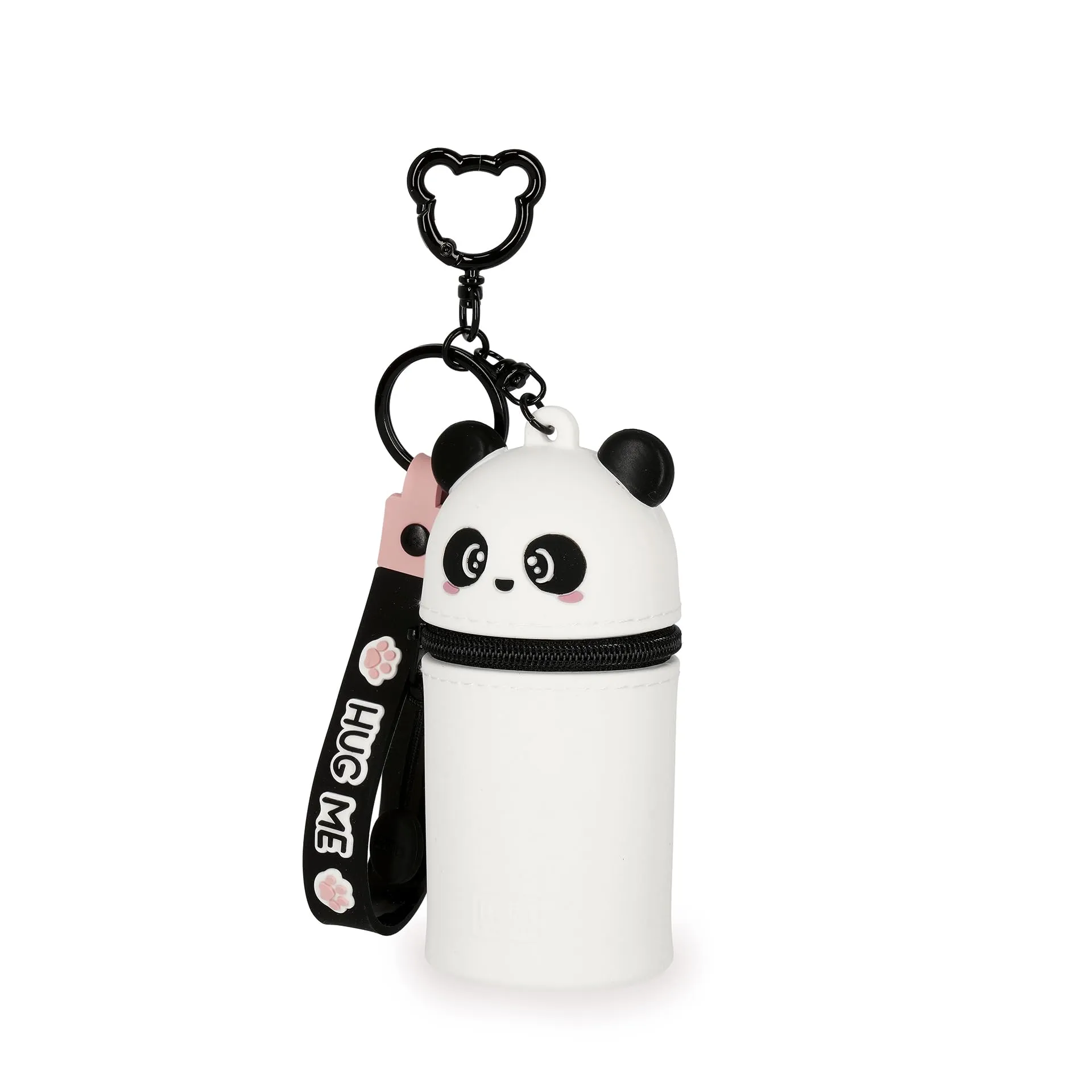 Legami Portamonete con Portachiavi Mini Kawaii Panda in Silicone, 5 x 12 x 5 cm - immagine 3