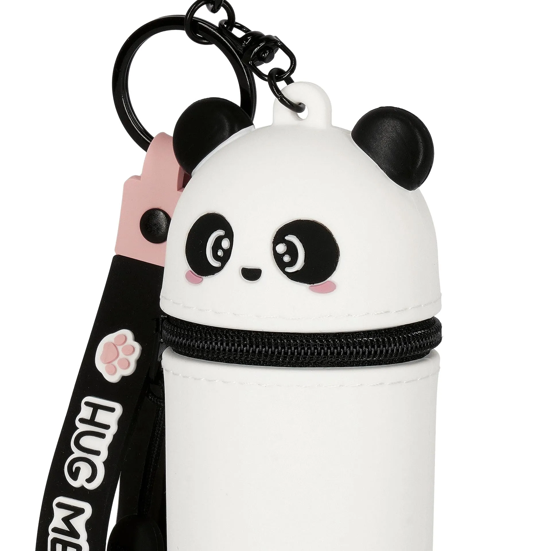 Legami Portamonete con Portachiavi Mini Kawaii Panda in Silicone, 5 x 12 x 5 cm - immagine 4