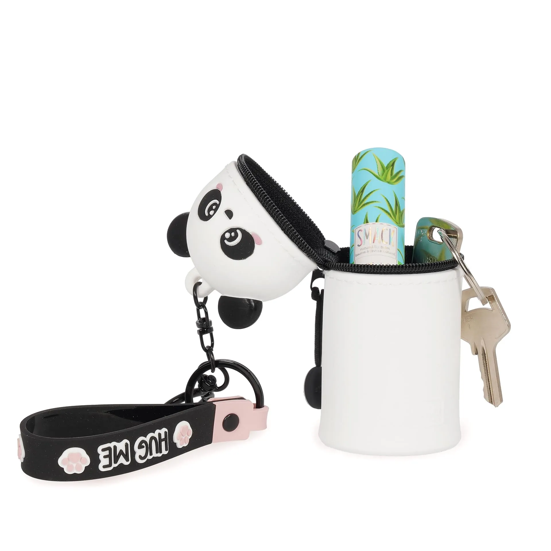 Legami Portamonete con Portachiavi Mini Kawaii Panda in Silicone, 5 x 12 x 5 cm - immagine 6