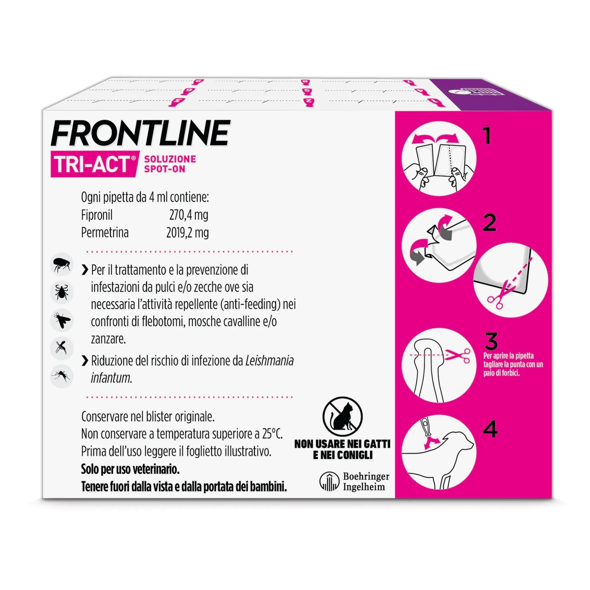 Frontline TriAct Pipettes for Large Dogs (20-40 kg), 9 Pack - immagine 2