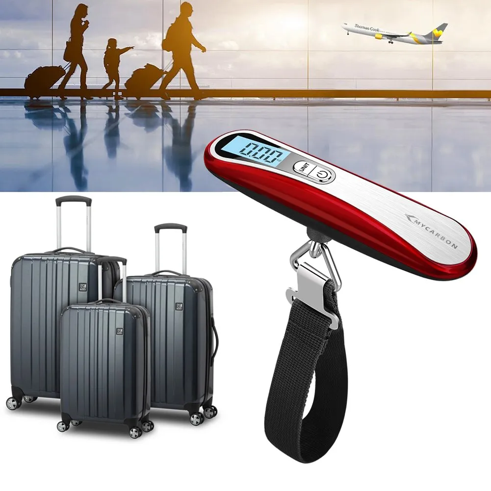 MYCARBON Bilancia per Valigie 50kg con LCD Display e Funzione Tara - immagine 9