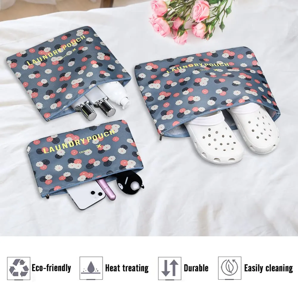 Vicloon Organizer Valigie Viaggio Set 6 Pezzi, Borse di Stoccaggio Impermeabili per Vestiti, Scarpe e Cosmetici - immagine 4
