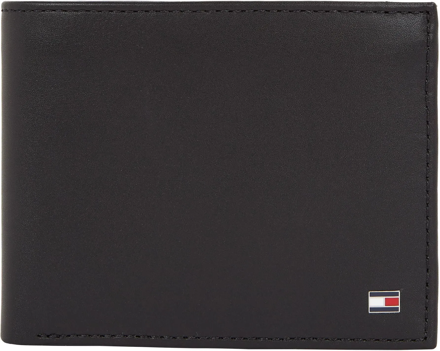 Tommy Hilfiger Eton Trifold Wallet with Coin Compartment, Black - immagine 1