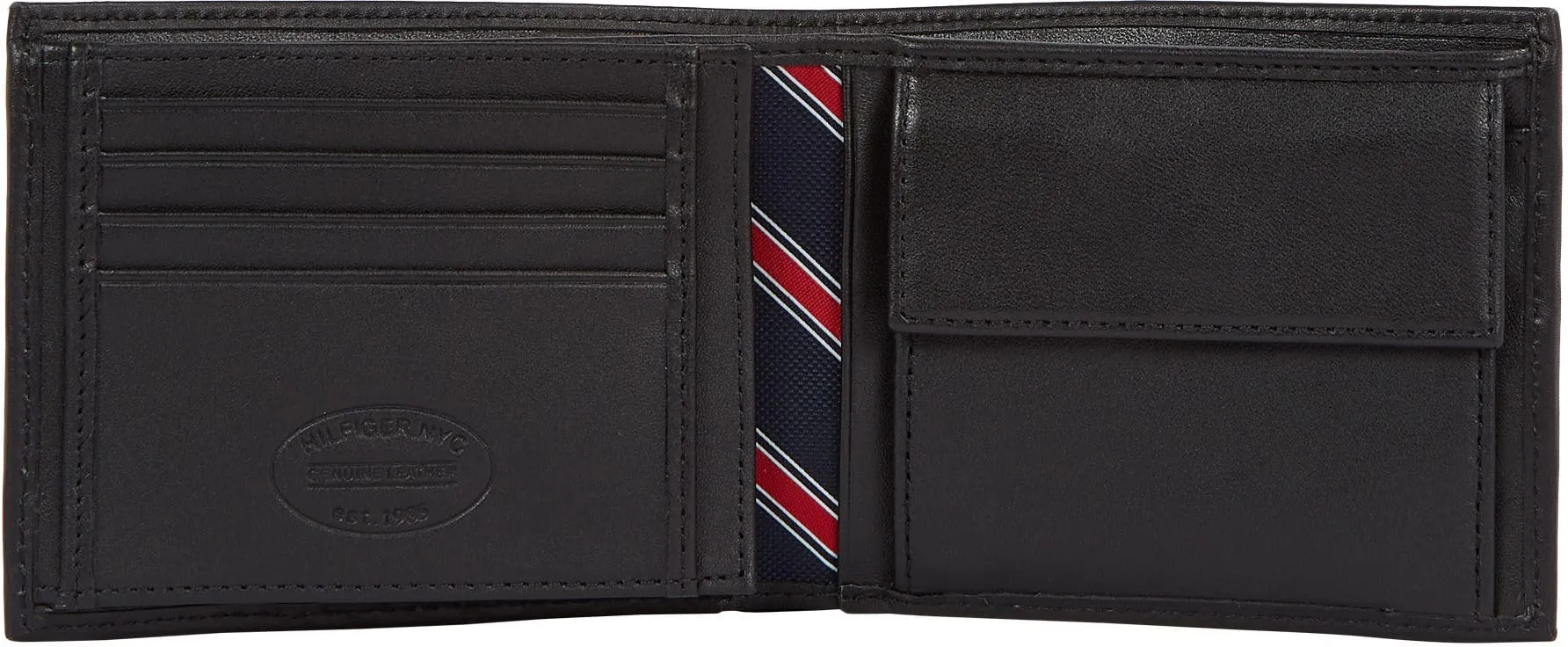 Tommy Hilfiger Eton Trifold Wallet with Coin Compartment, Black - immagine 3