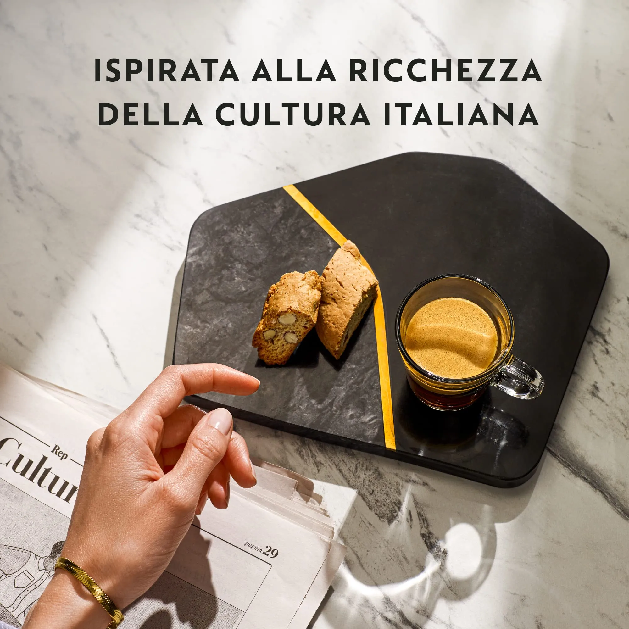 Nespresso Inissia EN80B Macchina Caffè De'Longhi con 100 Capsule Selezione Ispirazione Italiana Linea Original - immagine 6