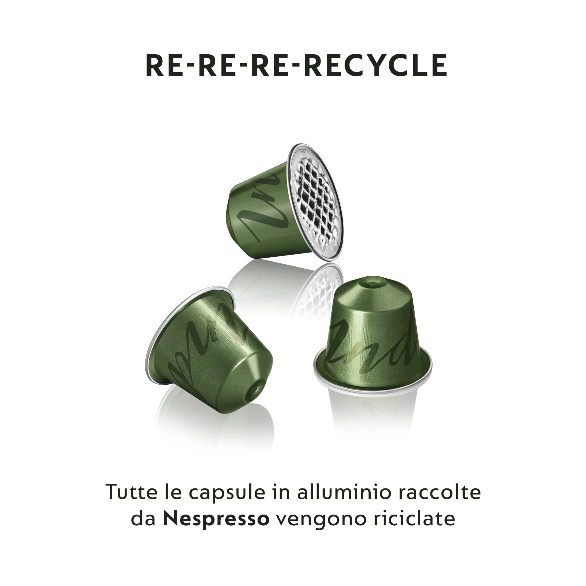 Nespresso Inissia EN80B Macchina Caffè De'Longhi con 100 Capsule Selezione Ispirazione Italiana Linea Original - immagine 7