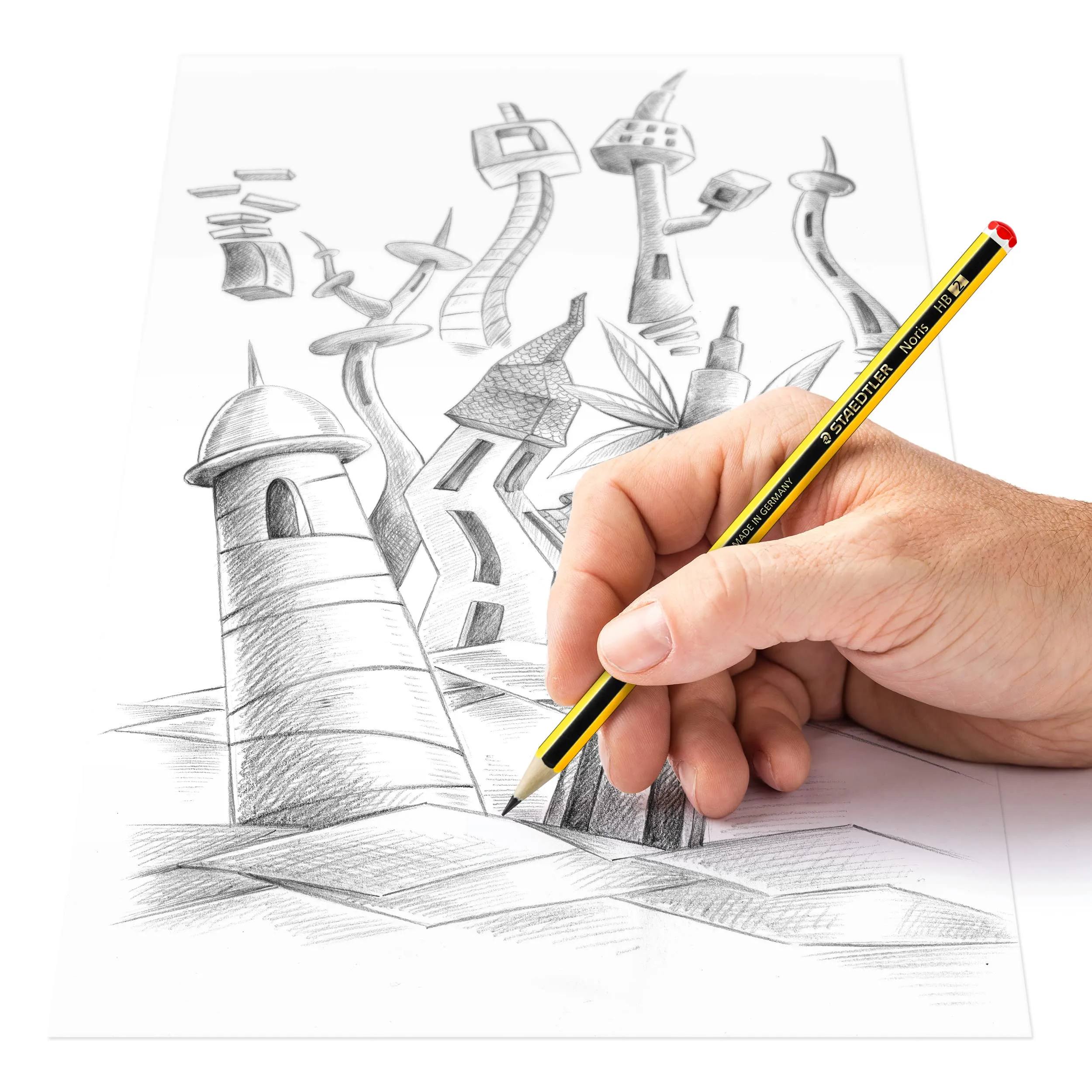 Staedtler 61 120P1 Set 12 Matite Grafite e Gomma - immagine 4
