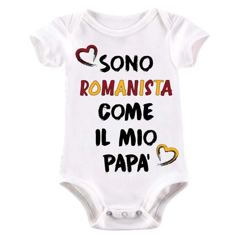 La Ruotante Body Neonato Tifo Roma Manica Corta - 18-24 Mesi - immagine 1