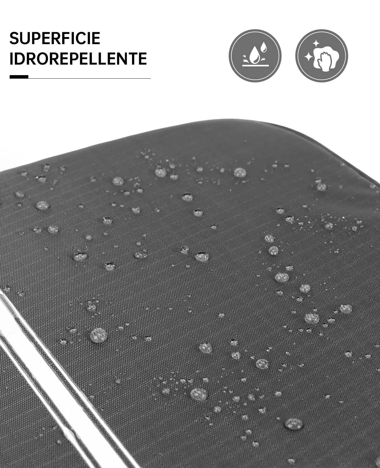 Seaforie Beauty Case da Viaggio Grande, Grigio - immagine 3
