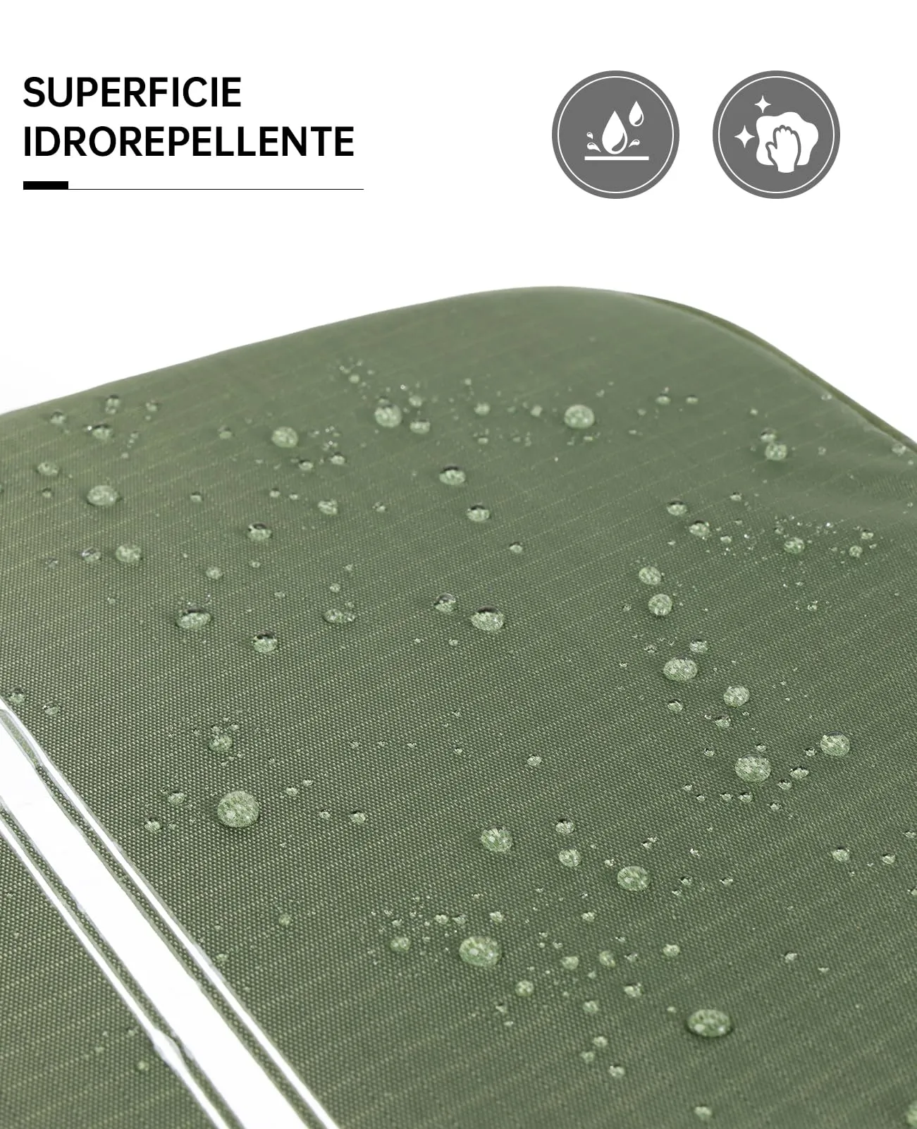 Seaforie Beauty Case da Viaggio Grande, Verde - immagine 3