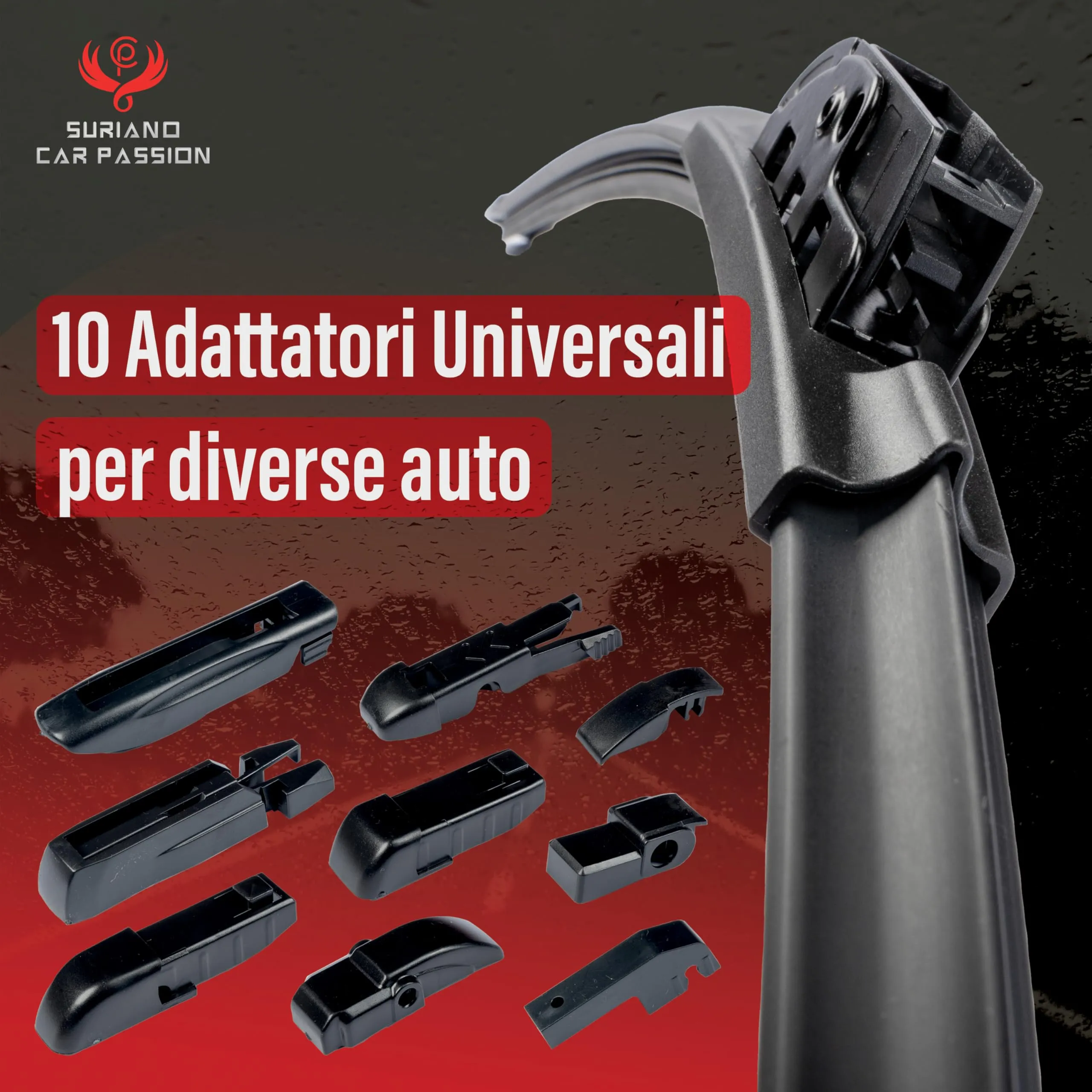 Car Passion Spazzole Tergicristallo Aero Flat per Ford Kuga dal 2019, 60 53 cm - immagine 2
