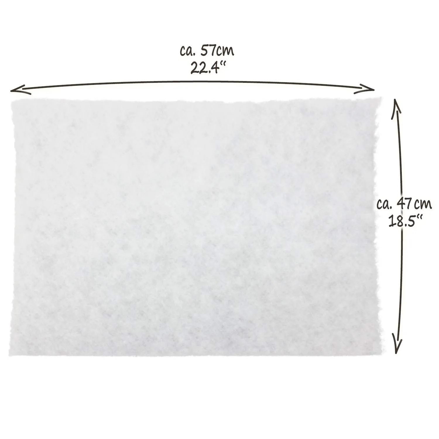 com-four filtri per cappa aspirante tagliabili, 4 pezzi, 57 x 47 cm, Bianco - immagine 5