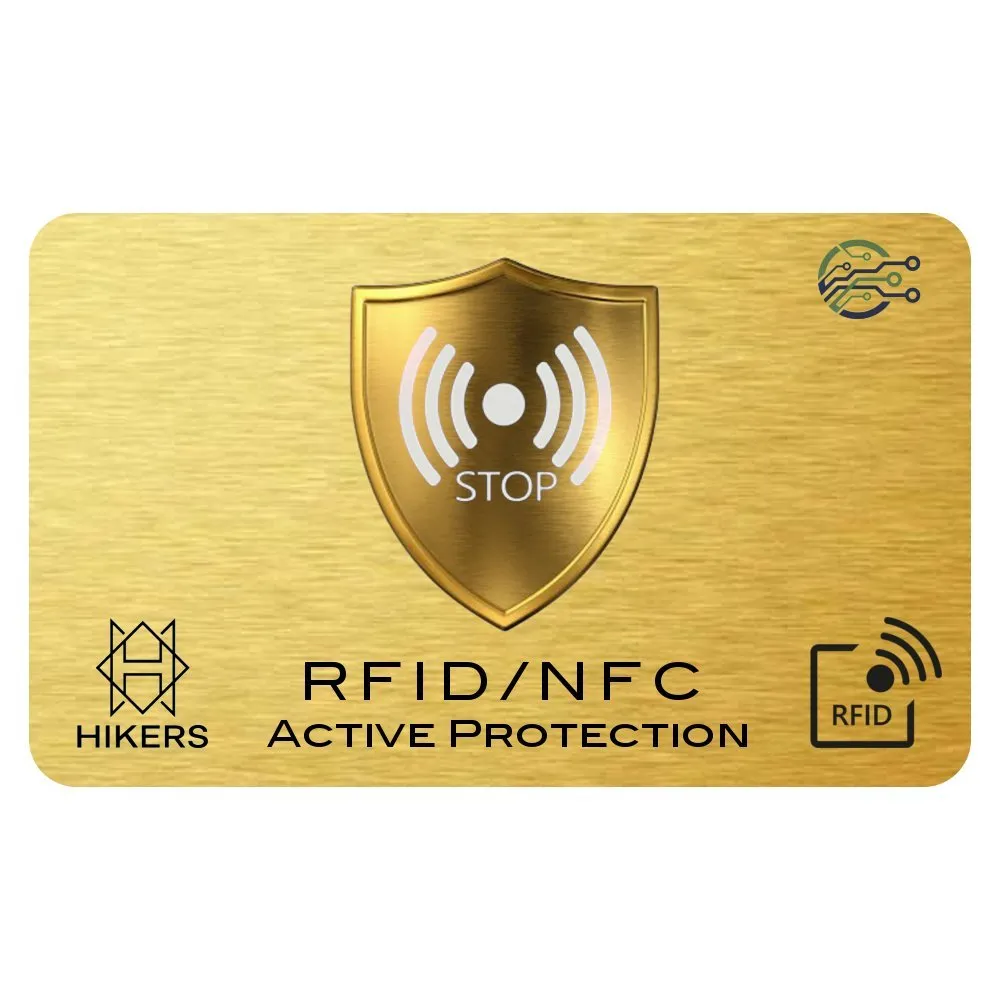 HIKERS Carta di blocco RFID/NFC per carte di credito, bancomat e passaporto (Pack 3 carte) - immagine 1