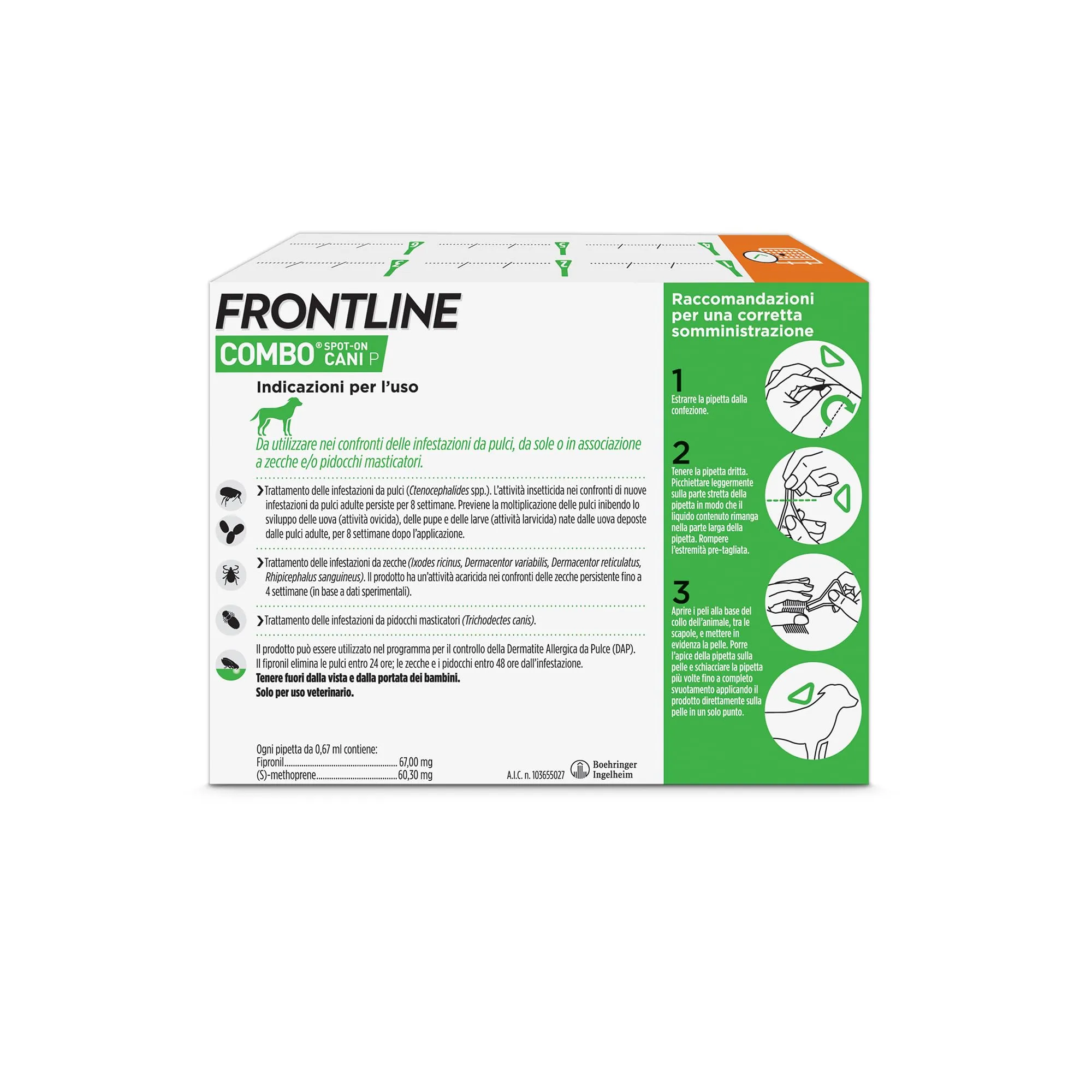 Frontline Combo Pipette per Cani Taglia S (2-10 kg), 6 Pipette - immagine 2