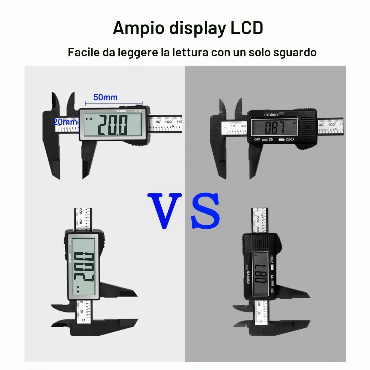Kynup Calibro Digitale 150 mm con Schermo LCD - immagine 3