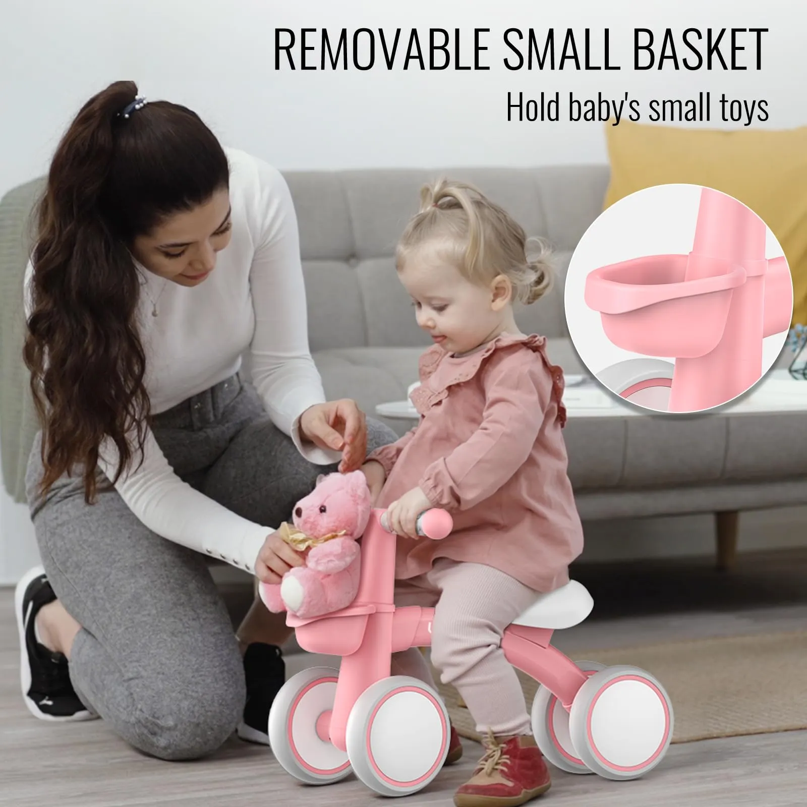 Umatoll Bici Senza Pedali per Bambini 1-2 Anni, B402 - immagine 3