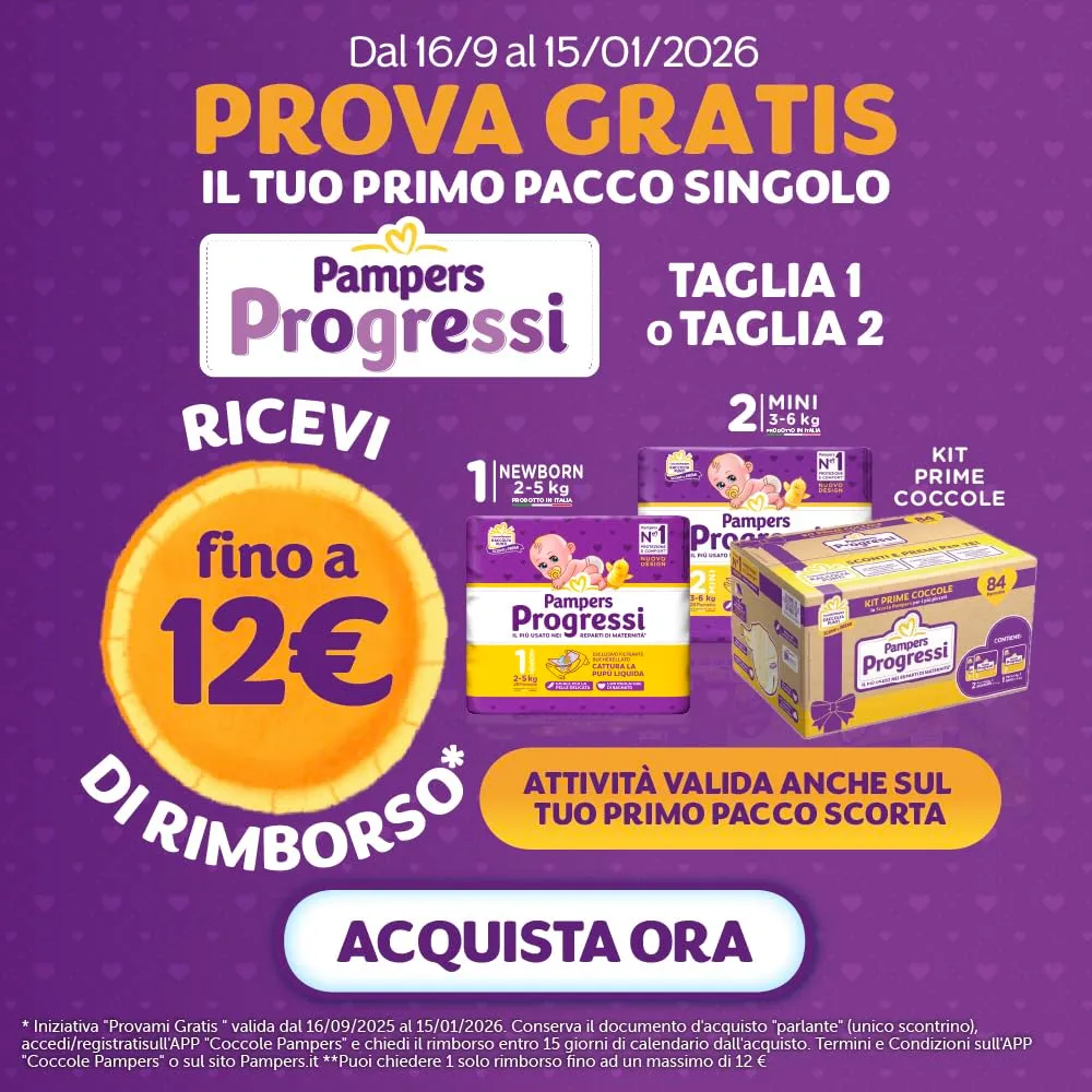 Pampers Progressi Kit Prime Coccole, Taglia 1 e 2, 84 Pannolini Neonato - immagine 3